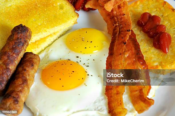 Foto de Cafédamanhã Saudável e mais fotos de stock de Alimento básico - Alimento básico, Bacon, Café da manhã
