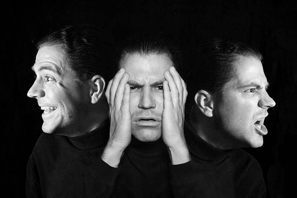 Man with multiple personalities  schizophrenia photos stock pictures, royalty-free photos & images