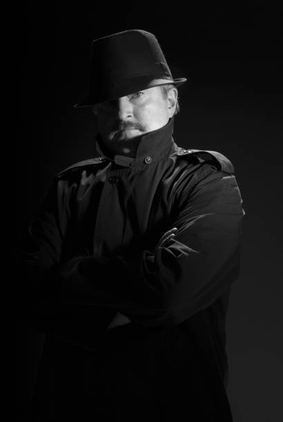istock Serious priviate eye in film noir style 111961386