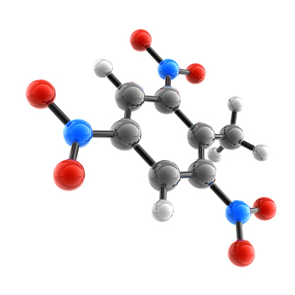 Iobenguane I-131 cancer drug molecule (radiopharmaceutical). 3D rendering. Atoms are represented as spheres with conventional color coding