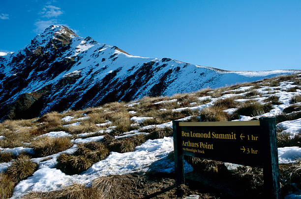 Panorama shot di Ben Lomond in Nuova Zelanda - foto stock