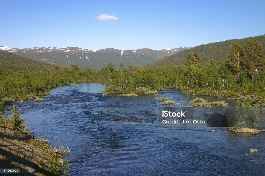 River in Norwegen - Lizenzfrei Berg Stock-Foto
