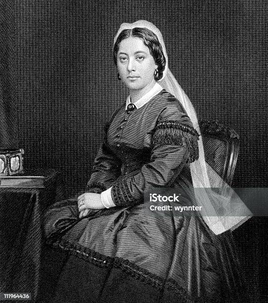 Queen Emma Of Hawaii Stock Illustration - Download Image Now - Hawaii Islands, Queen - Royal Person, History