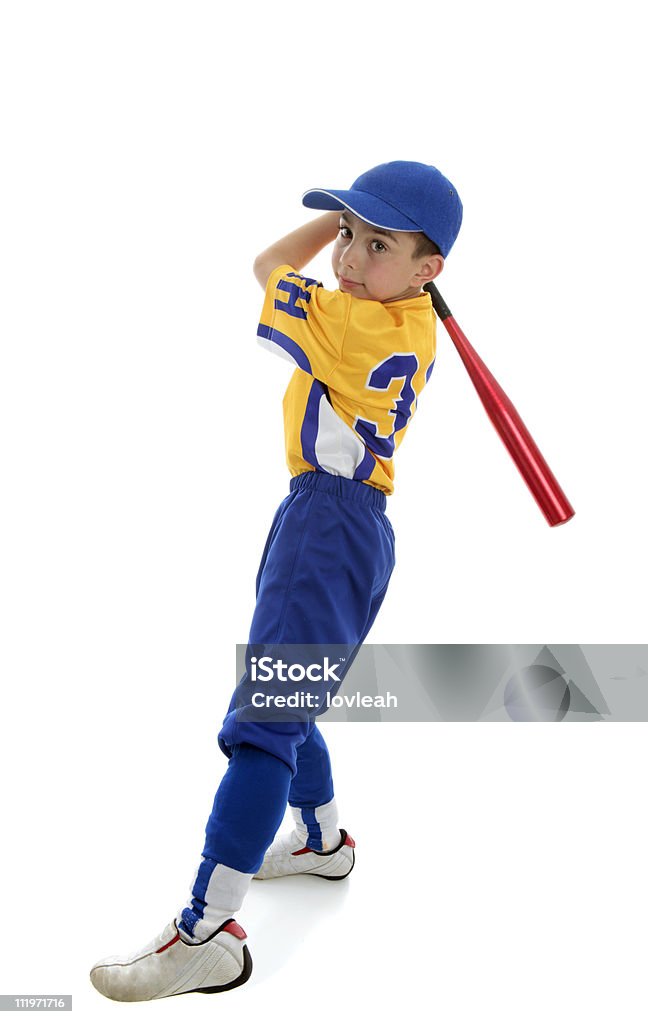 Ragazzo giocare sport baseball o softball - Foto stock royalty-free di Attività