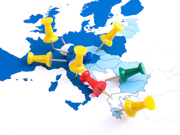 istock Map of Europe and Pins 111972822