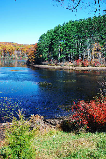 istock Autumn Mountain with lake 111973072