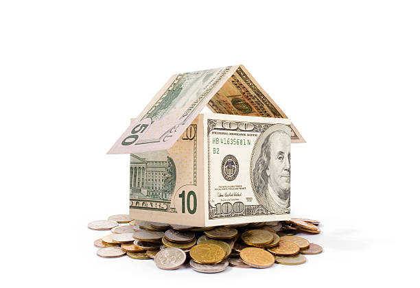 istock Model home of dollar bills 111974075