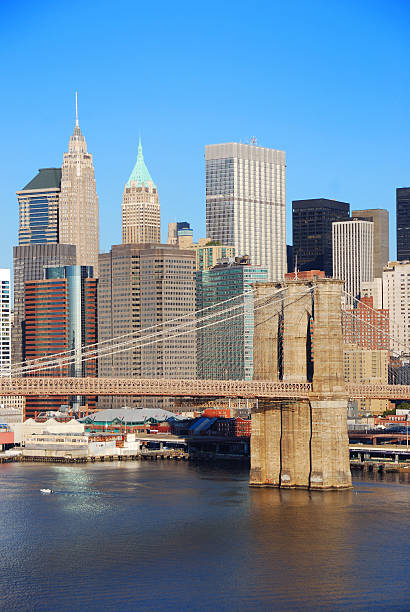 istock New York City Manhattan skyline with Brooklyn Bridge 111977971