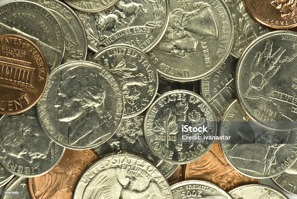 Монеты - Стоковые фото 1 цент роялти-фри