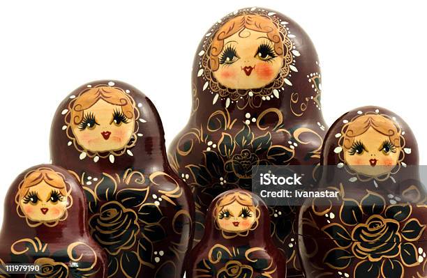 Russian Nesting Dolls Also Known As Babushkas Stock Photo - Download Image Now - Russian Nesting Doll, Babushka, Collection