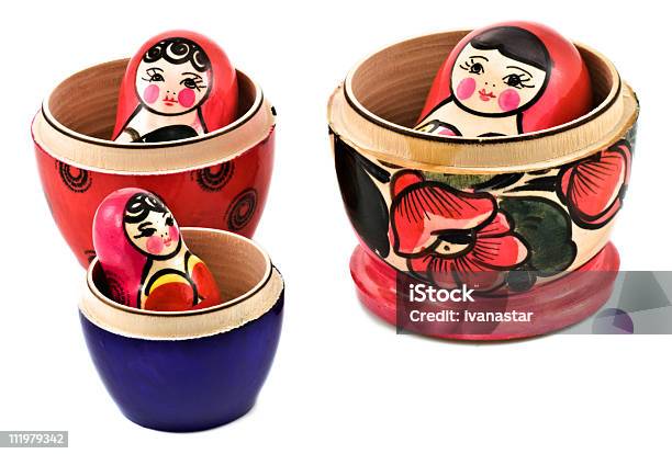 Anidado Muñecas Rusas Matryoshka Foto de stock y más banco de imágenes de Babushka - Babushka, Muñeca - Juguete, Adorno