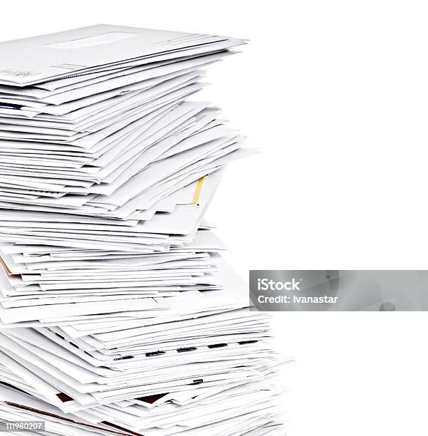 Stack Of Mail Stock Photo - Download Image Now - Stack, Financial Bill, Envelope