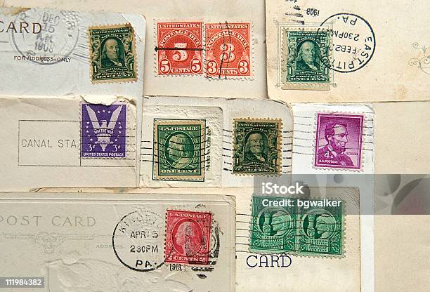 旧切手postmarks - カラー画像のストックフォトや画像を多数ご用意 - カラー画像, 人物なし, 写真