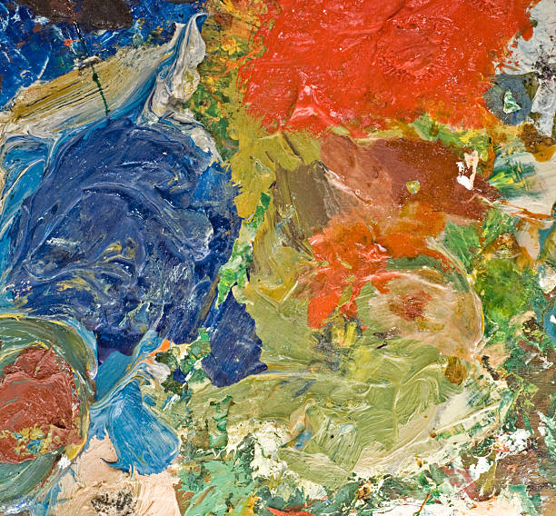istock Oil Paint - Artist’s Palette Background 111993689