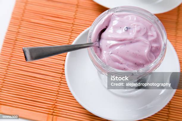 Blueberry Yogurt Snack Stock Photo - Download Image Now - Blueberry, Bowl, Color Image