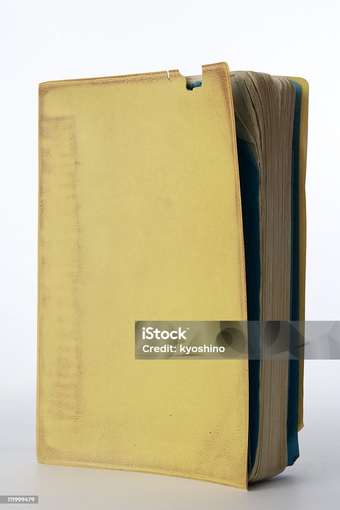 Libro antiguo amarillo - Foto de stock de Abstracto libre de derechos