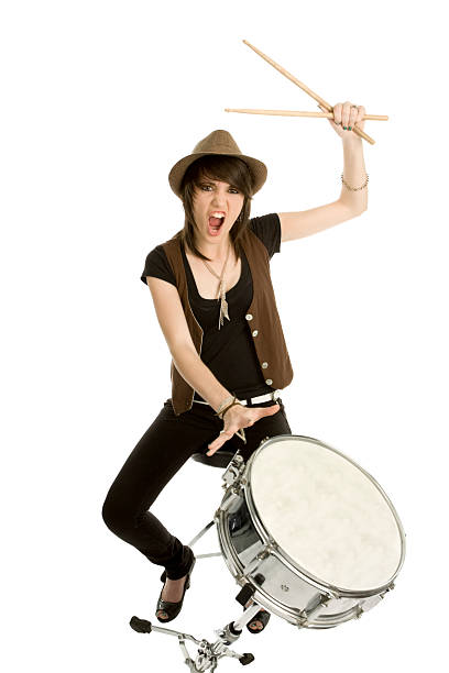 istock Girl Shoves a Snare Drum 112002951