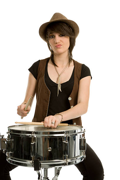 istock Girl Plays The Snare Drum 112002952