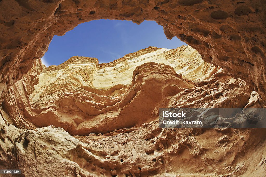Effective slot-hole canyon  Arid Climate Stock Photo