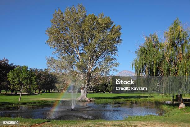 Foto de A Fonte E Árvores e mais fotos de stock de Arco-íris - Arco-íris, Beleza natural - Natureza, Califórnia