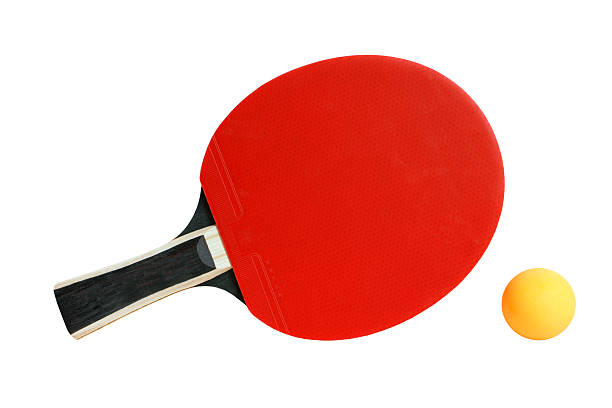 istock Table tennis racket and ball 112038650