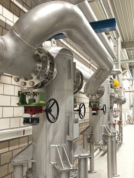 istock Stainless steel gas pipes 112039048