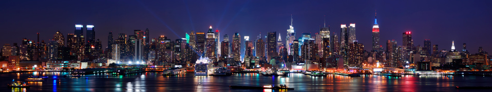 La ciudad de Nueva York Manhattan skyline VISTA PANORÁMICA photo
