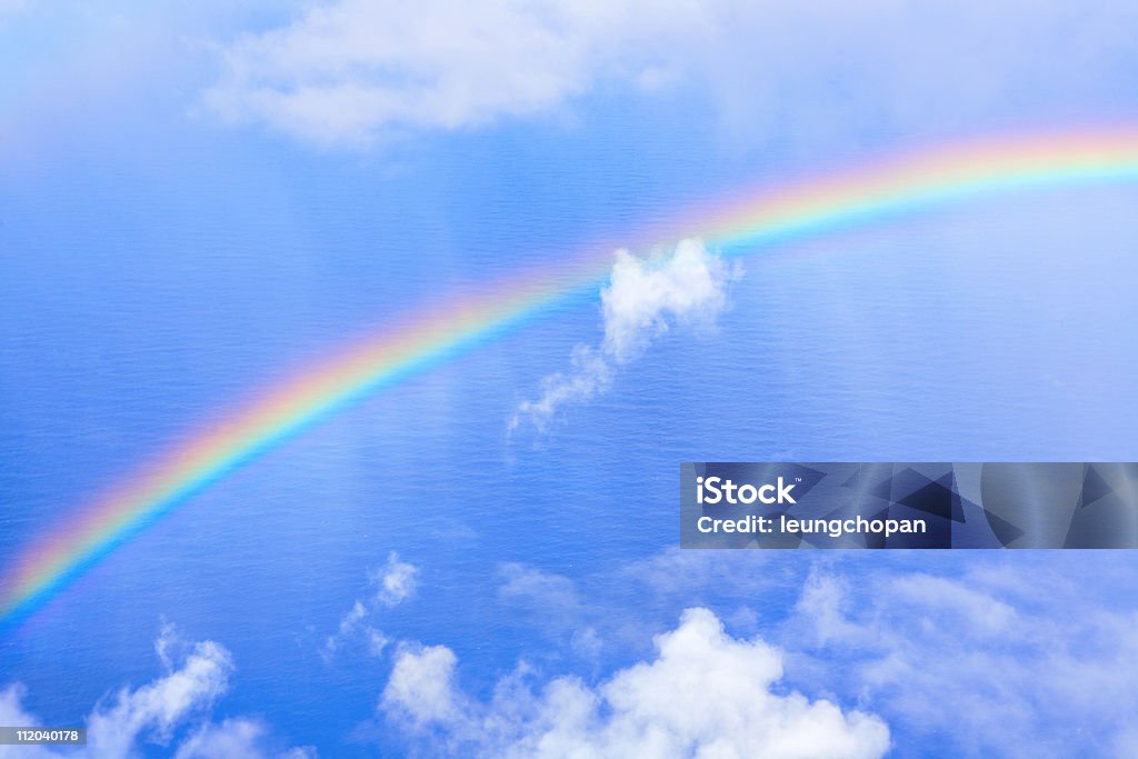 Regenbogen in den Himmel - Lizenzfrei Blau Stock-Foto