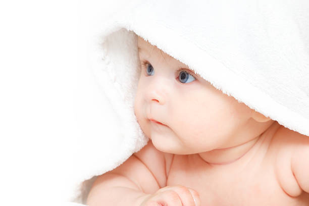 istock Cute baby girl 112044112