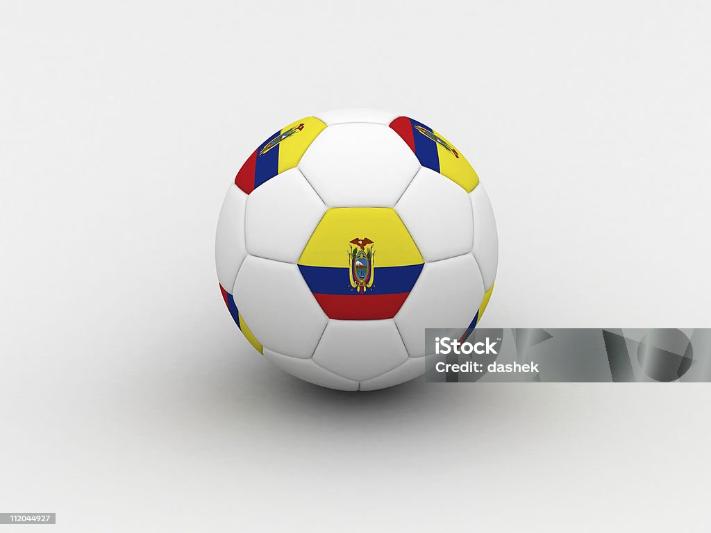 Equador Bola de Futebol - Royalty-free Bandeira Foto de stock