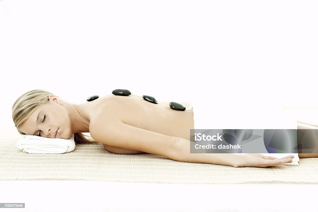 Stone Therapy  Adult Stock Photo