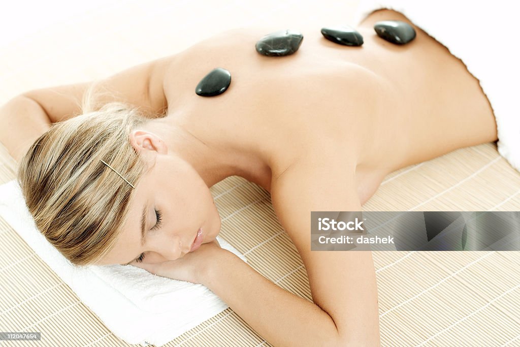 Stone Therapy  Adult Stock Photo