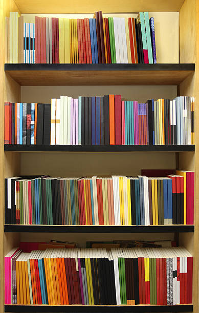 istock New books - bookshelves 112097813