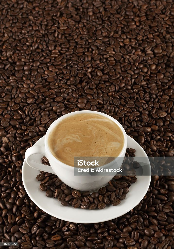 Cappuccino  Black Coffee Stock Photo