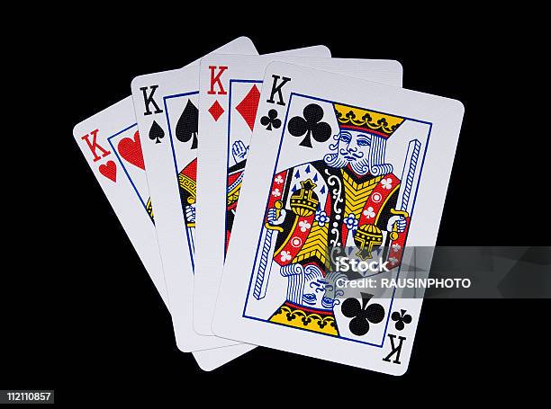 Четыре Королевские — стоковые фотографии и другие картинки Король червей - Король червей, Азартные игры, Без людей