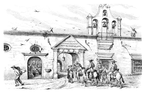  Hacienda, de, tepenacasco, en, hidalgo, méxico, circa, 0s Colección de ilustraciones