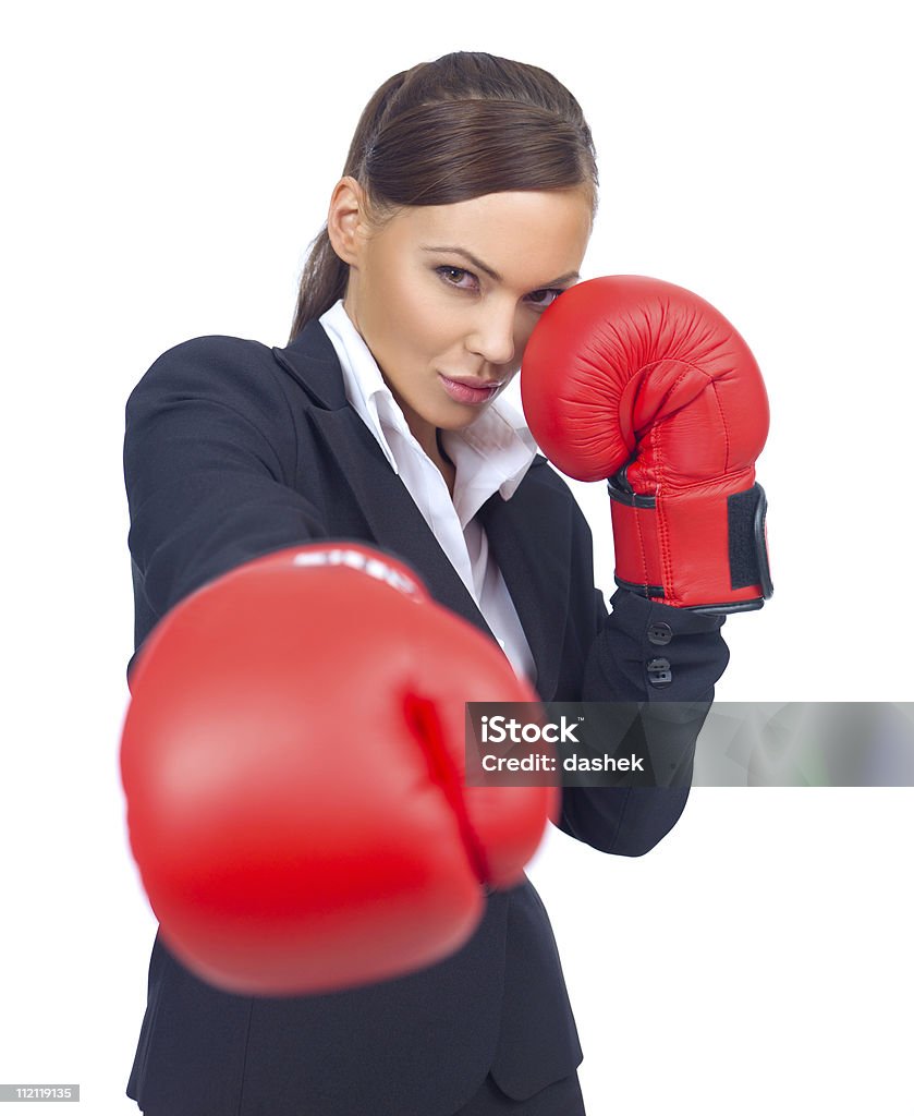 Jolie Femme d'affaires - Photo de Boxe - Sport libre de droits