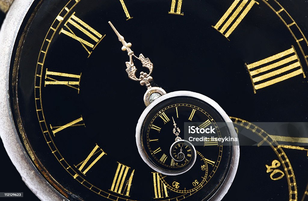 Infinity time  Clock Stock Photo