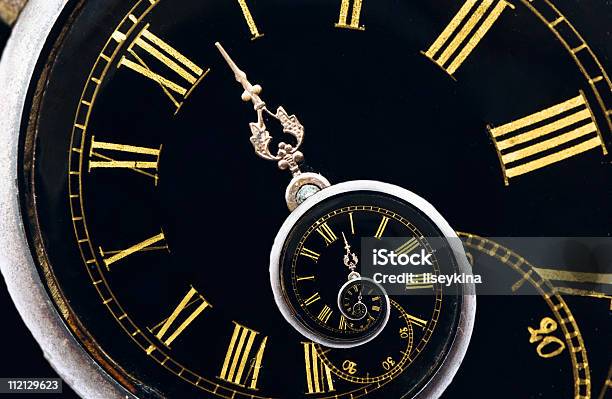 Infinity Time Stock Photo - Download Image Now - Clock, Spiral, Time