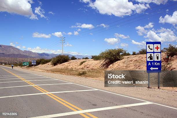 Road And Signs Stock Photo - Download Image Now - Bicycle, Dividing Line - Road Marking, Argentina