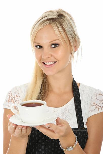 istock Lovely Blond Woman with Tea 112146801