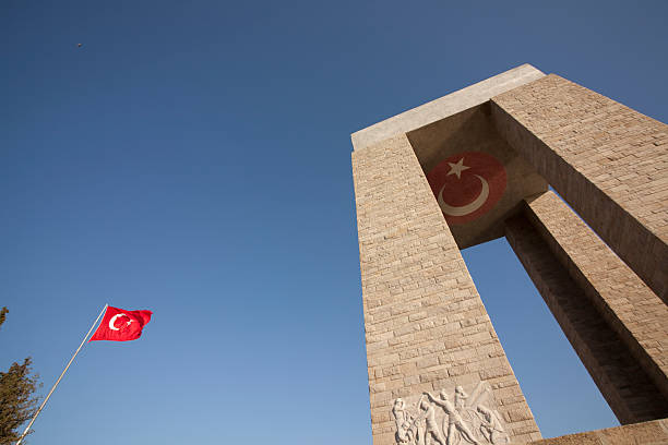 memorial,&#231;anakkale, for Turkish soldiers who died in  WWI  XL stock photo