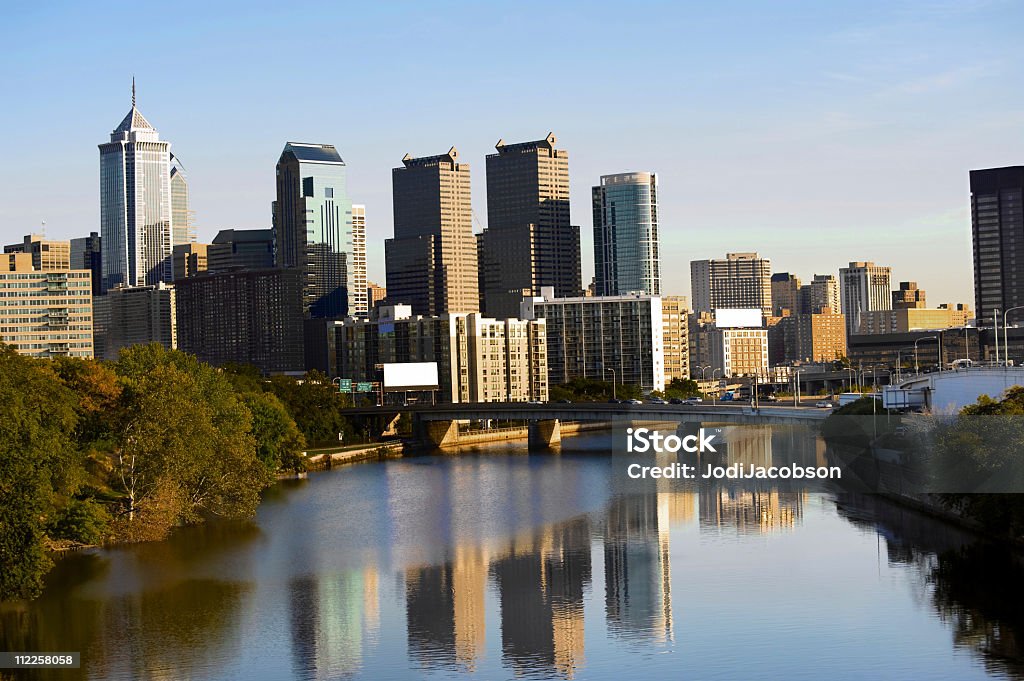 Vue sur la ville de Philadelphie et du quartier des finances - Photo de Activité bancaire libre de droits