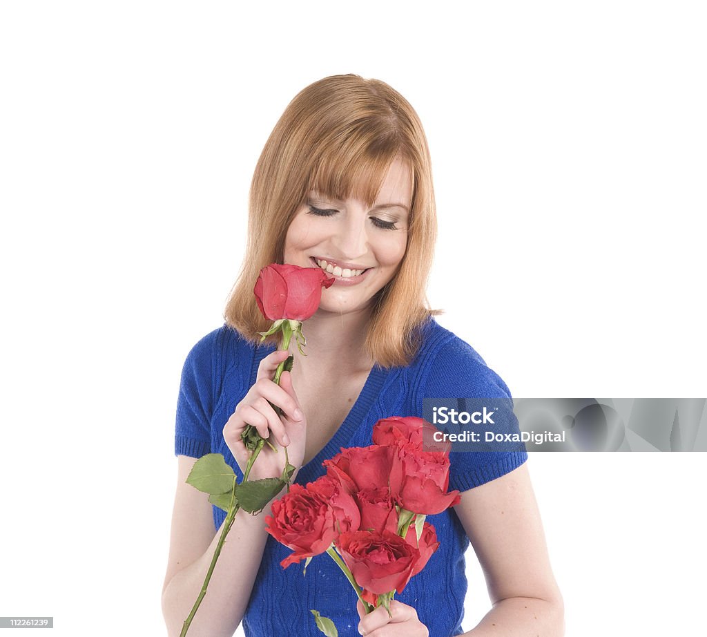 Menina com rosas - Royalty-free 20-24 Anos Foto de stock