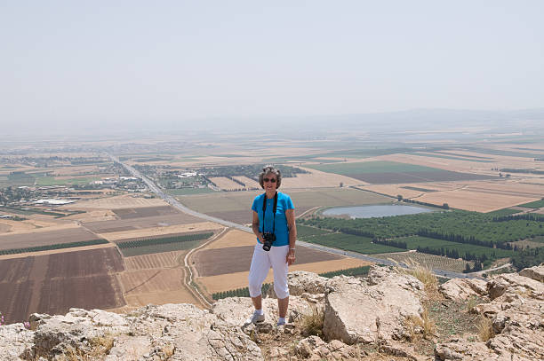 istock Tourist Standing on Mount of Precipise 112263219