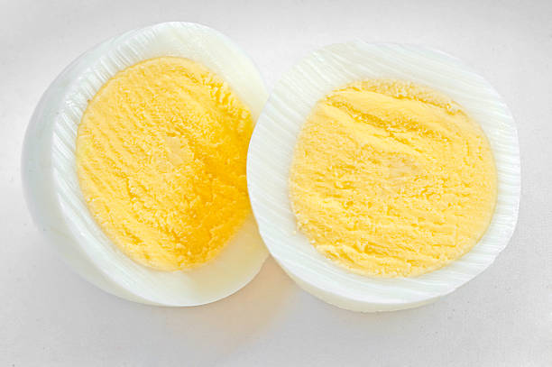 hard boiled egg  boiled egg cut out stock pictures, royalty-free photos & images