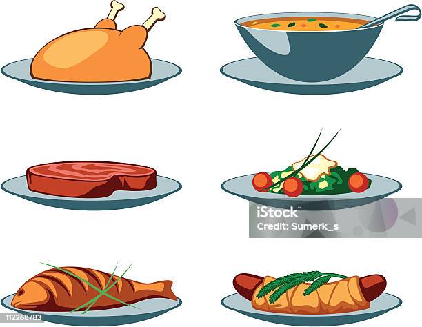 음식 아이콘 대표번호에 0명에 대한 스톡 벡터 아트 및 기타 이미지 - 0명, 고기, 닭고기