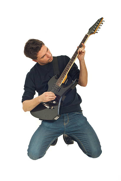 istock Man playing guitar in knees 112270259
