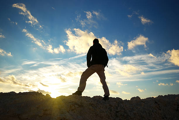 Silhouette of man