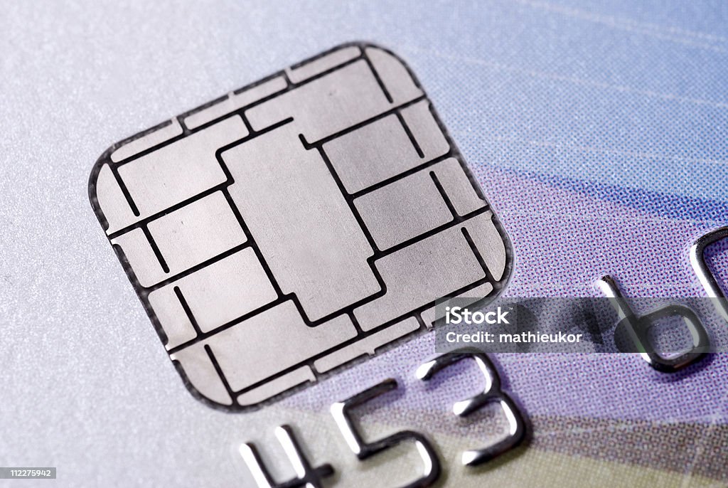 Microchip carta di credito - Foto stock royalty-free di Ladro
